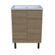 Timberline Nevada Vanity 600 Alpha Ceramic Top On Legs N60Al