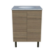 Timberline Nevada Vanity 600 Silksurface Top White Gloss U/C Basin On Legs N60Ml-U