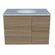 Timberline Nevada Vanity 750 Silksurface Top White Gloss U/C Basin Wall Hung N75Mw-U