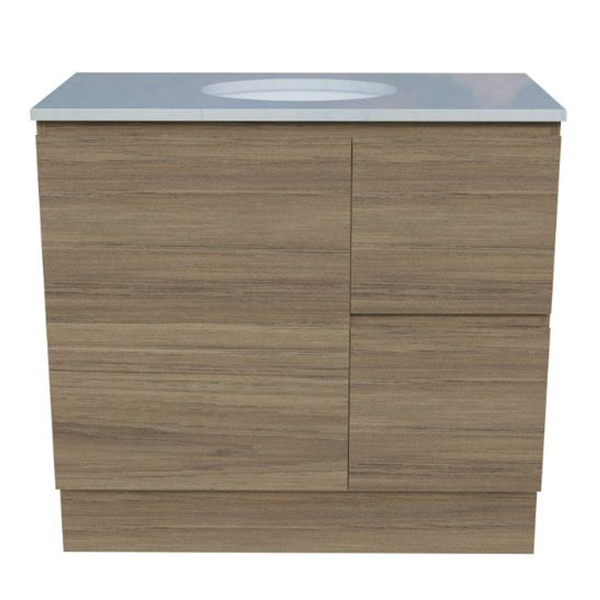 Timberline Nevada Vanity 900 Silksurface Top White Gloss U/C Basin F/Standing