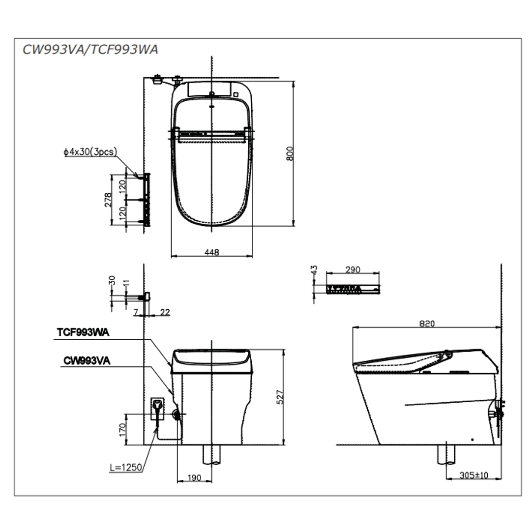 TOTO Neorest Xh II Intergrated Toilet & Washlet