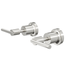 Linsol Tre Lever Handle Wall Tops - Brushed Nickel