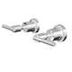 Linsol Tre Lever Handle Wall Tops - Chrome