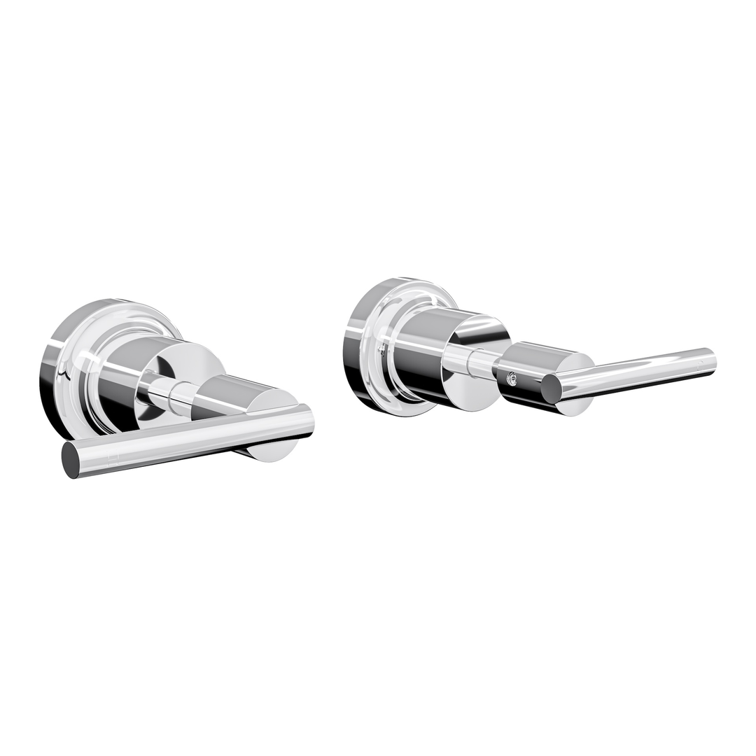 Linsol Tre Lever Handle Wall Tops - Chrome