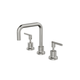 LINSOL Tre Lever Handle Basin Set - Brushed Nickel