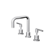 LINSOL Tre Lever Handle Basin Set - Chrome