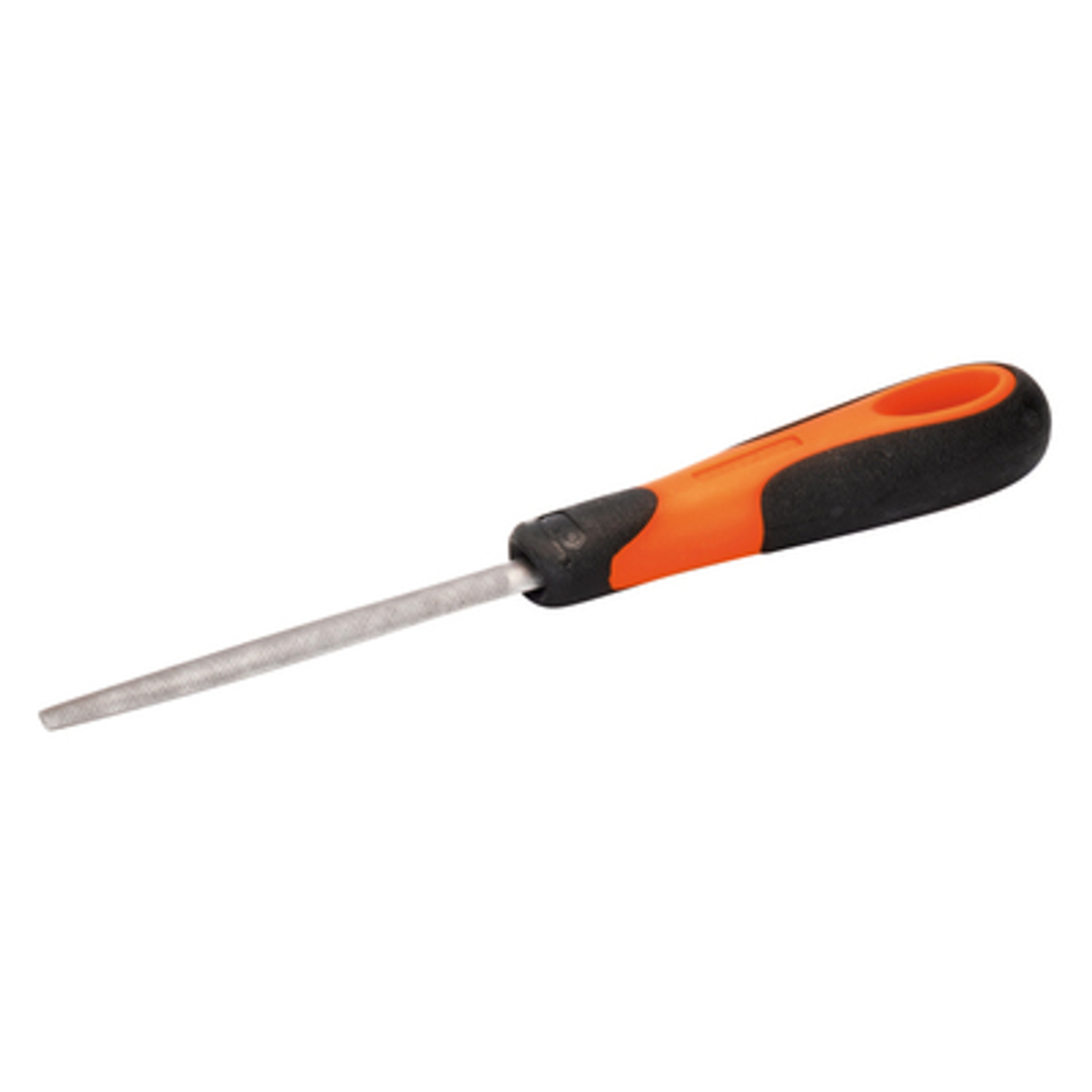 Bahco File 1/2 Round 8' Bastard C/W Handle