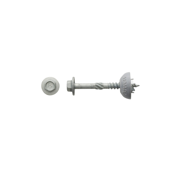 Tri-Fixx Poly-Fixx Polycarb Metal Screws 12-14 X 60Mm Dome Washer Bag 50
