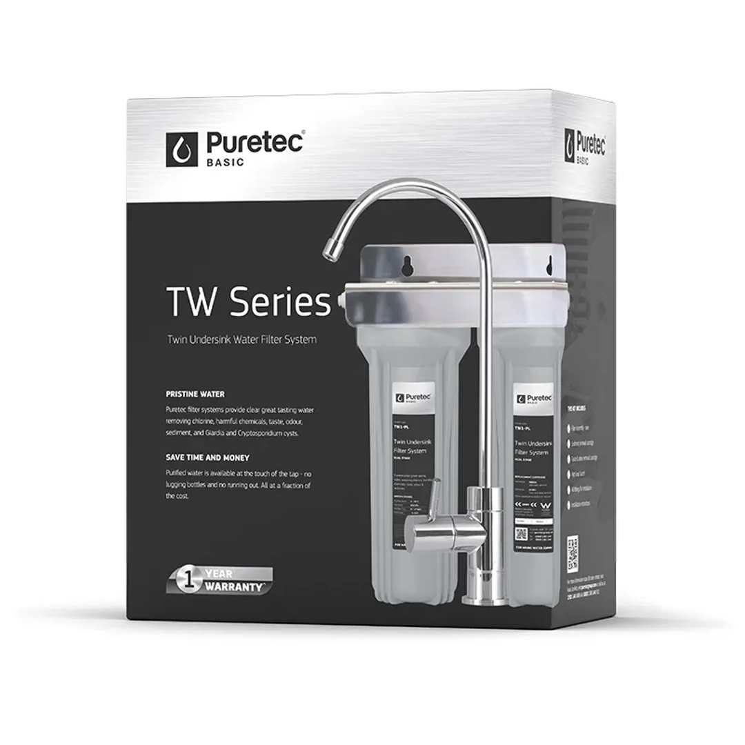 Puretec Tw1 Twin System Undersink With Ot235 Faucet Ec951 & Mb051