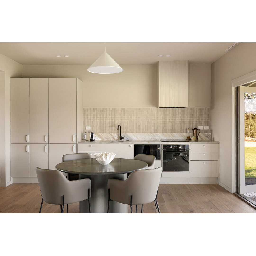 Meir Round Pinless Gooseneck Kitchen Mixer Tap Shadow