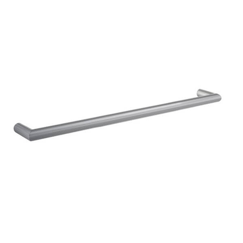 Thermorail ROUND SINGLE RAIL 632X32X100MM 18W DSR6BR BRUSHED STAINLESS