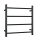 Thermogroup Thermorail Straight/Round 12Volt 550X550X122Mm 70Watts 4 Bars - Black