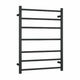 Thermorail Straight/Round 12Volt 600x800x122mm 100Watts 7 Bars - Matt Black