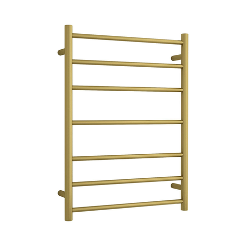 Thermorail ROUND LADDER HEATED TOWEL RAIL 600 X 800MM BRUSHED GOLD