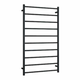 Thermorail Straight/Round 700x1200x122mm 162Watts 10 Bars - Matt Black