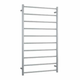 Thermorail STRAIGHT/ROUND 700X1200X122MM 128 WATTS 10 BARS - BRUSHED