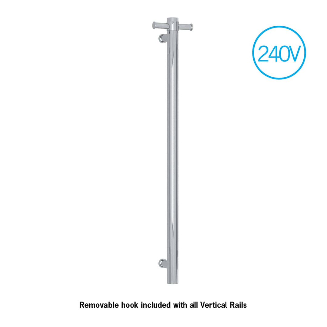 Thermorail Straight/Round 240Volt Vertical Bar 900X142X100Mm 20Watt With Optional Hook