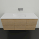 Timberline Nevada Vanity 1500mm Wall Hung With Ceramic Under Counter Basin