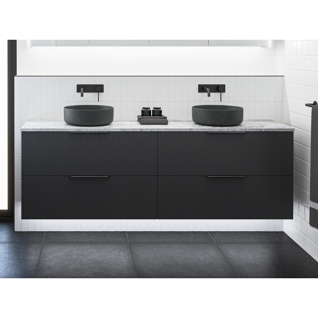 Timberline Henley Wall Hung Vanity 1800mm Double Bowl - Cabinet Only