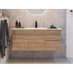 Timberline Indiana Wall Hung Vanity 1200mm Centre Bowl