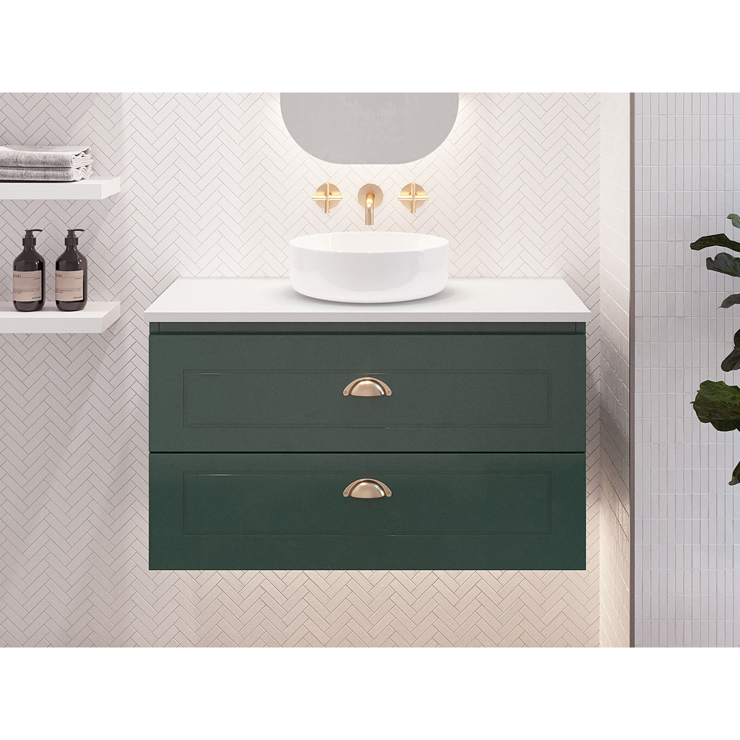 Nevada Plus Classic Wall Hung Vanity 900mm Alpha Ceramic Top