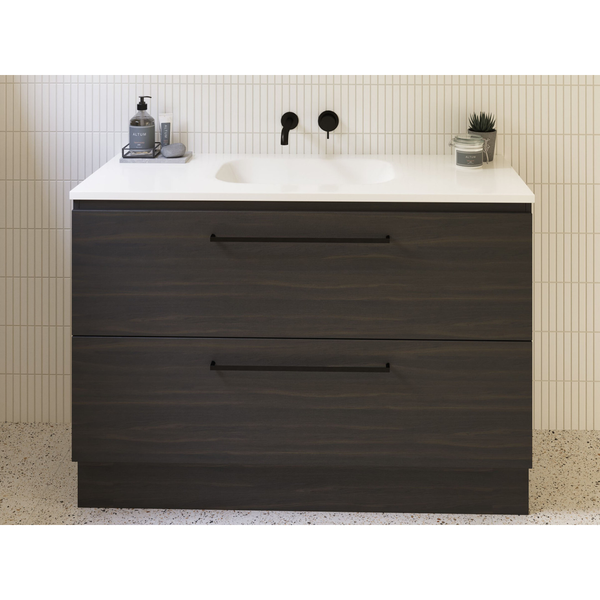 Timberline Nevada Plus Freestanding Vanity 900 Silksurface White Gloss Undercounter Basin