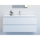 Timberline Nevada Plus Vanity 1200mm Wall Hung Silksurface Double Bowl Above Counter Basin