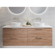 Nevada Plus Wall Hung Vanty 1500mm single bowl Silk Surf Top Above Counter Basin