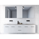 Timberline Victoria Wall Hung Vanity 1800mm Double Bowl