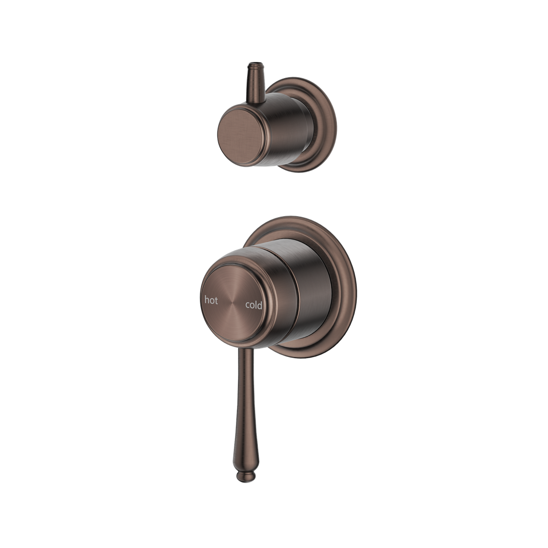 Bella Vista Mica Heritage Shower Mixer Diverter Trim Kit Only - Dusk Bronze