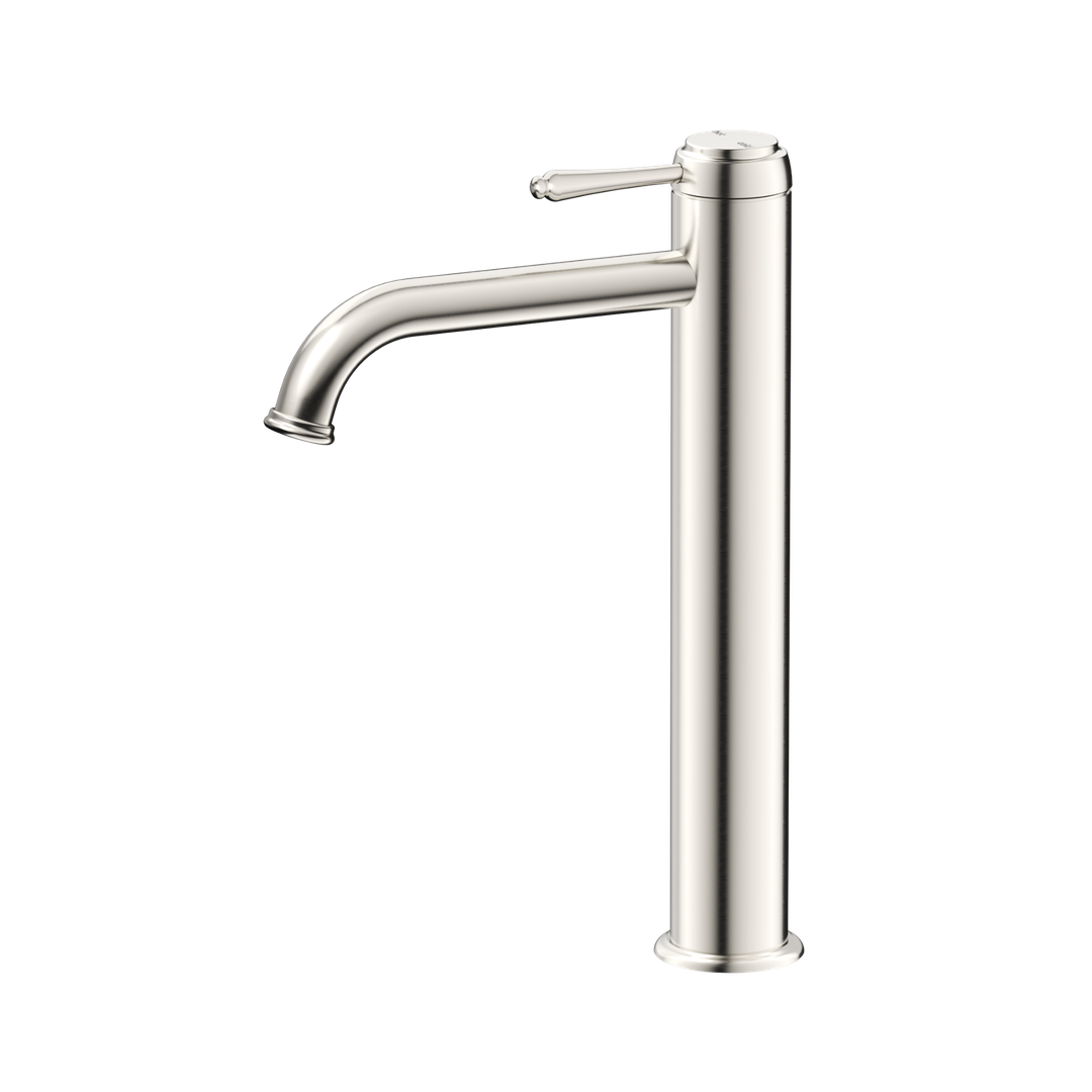 Bella Vista Mica Heritage Tall Basin Mixer Brushed Nickel