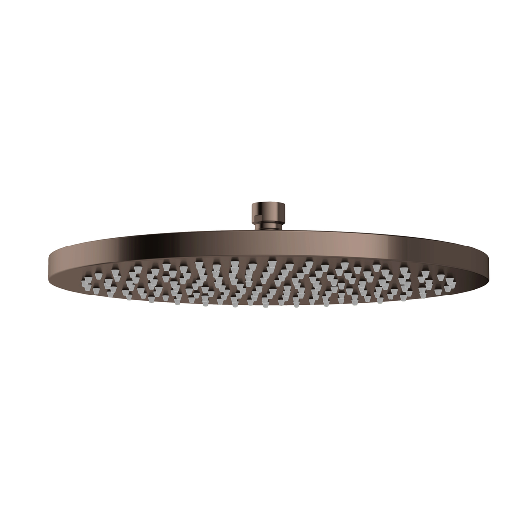Phoenix Vivid Shower Rose 300Mm Round Brushed Bronze