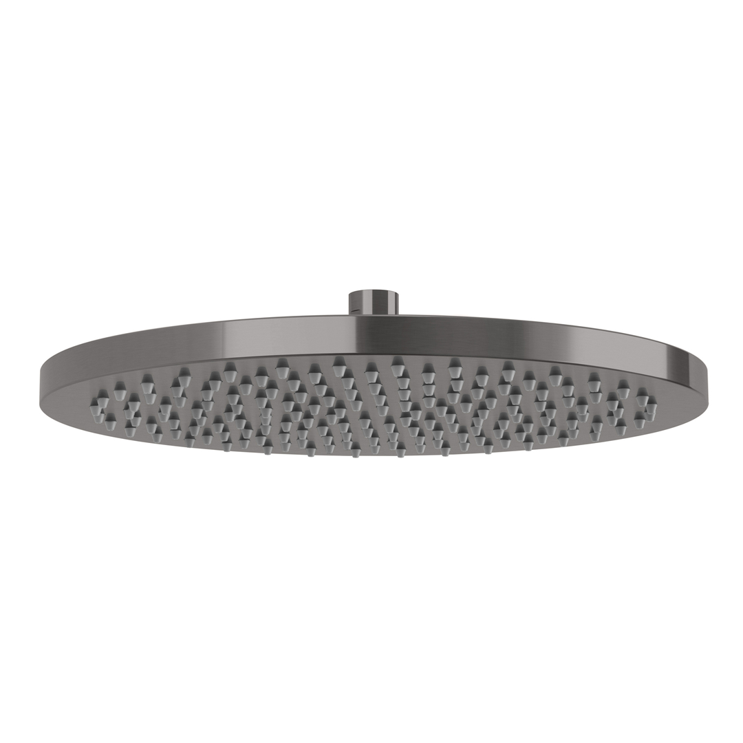 Phoenix Vivid Shower Rose 300Mm Round Brushed Carbon
