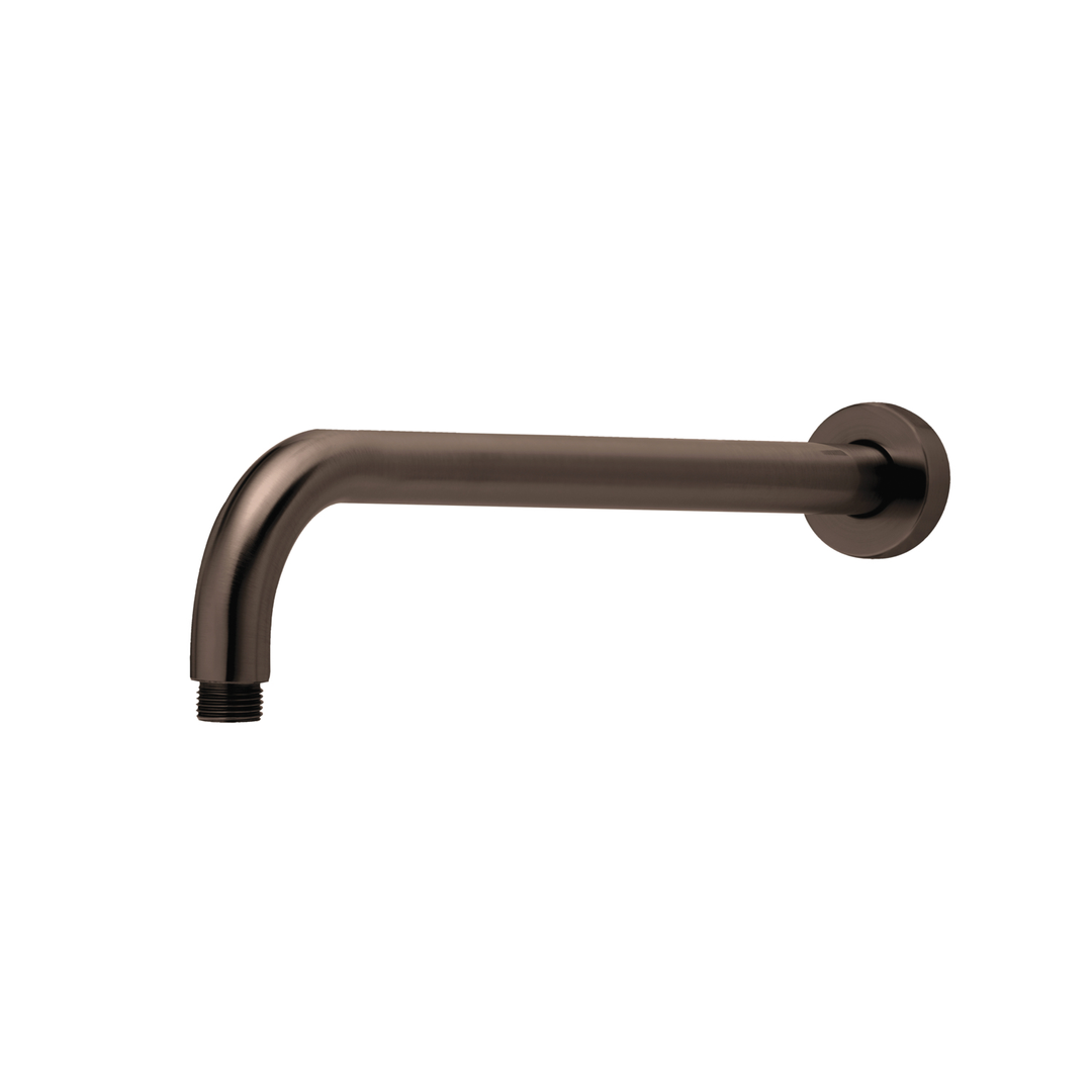Phoenix Vivid Shower Arm 400Mm Round Brushed Bronze