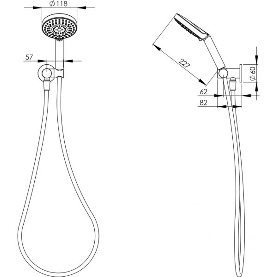 Phoenix Vivid Hand Shower - Brushed Nickel