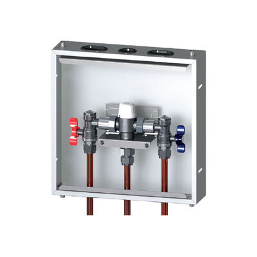Thermostatic Mixing Valve 1/2' Plumbed In Box