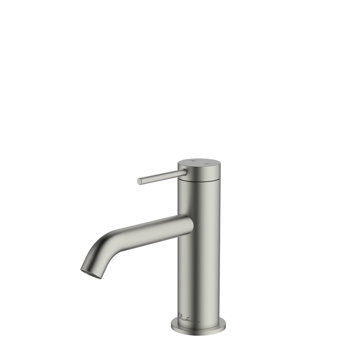 Oliveri VE103504FBN Venice Basin Mixer Curved Brushed Nickel
