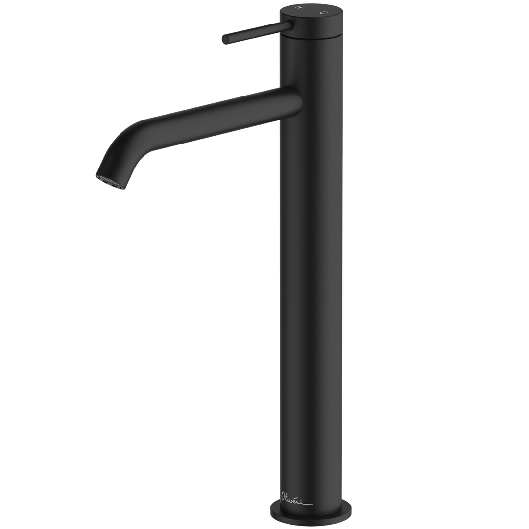 Oliveri VE104506FMB Venice Basin Tower Curved Matte Black