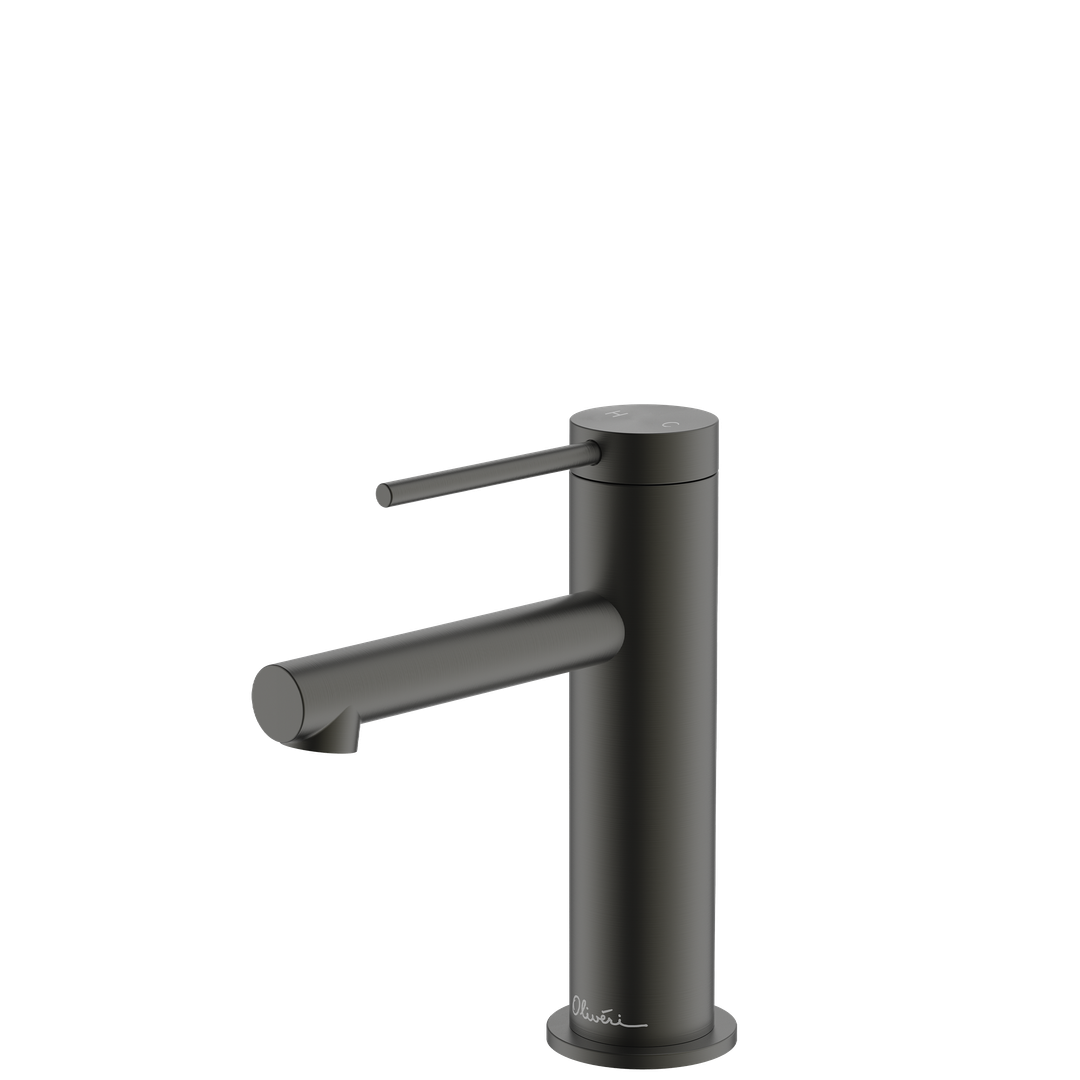 Oliveri VE106505FGM Venice Basin Mixer Stra Gunmetal