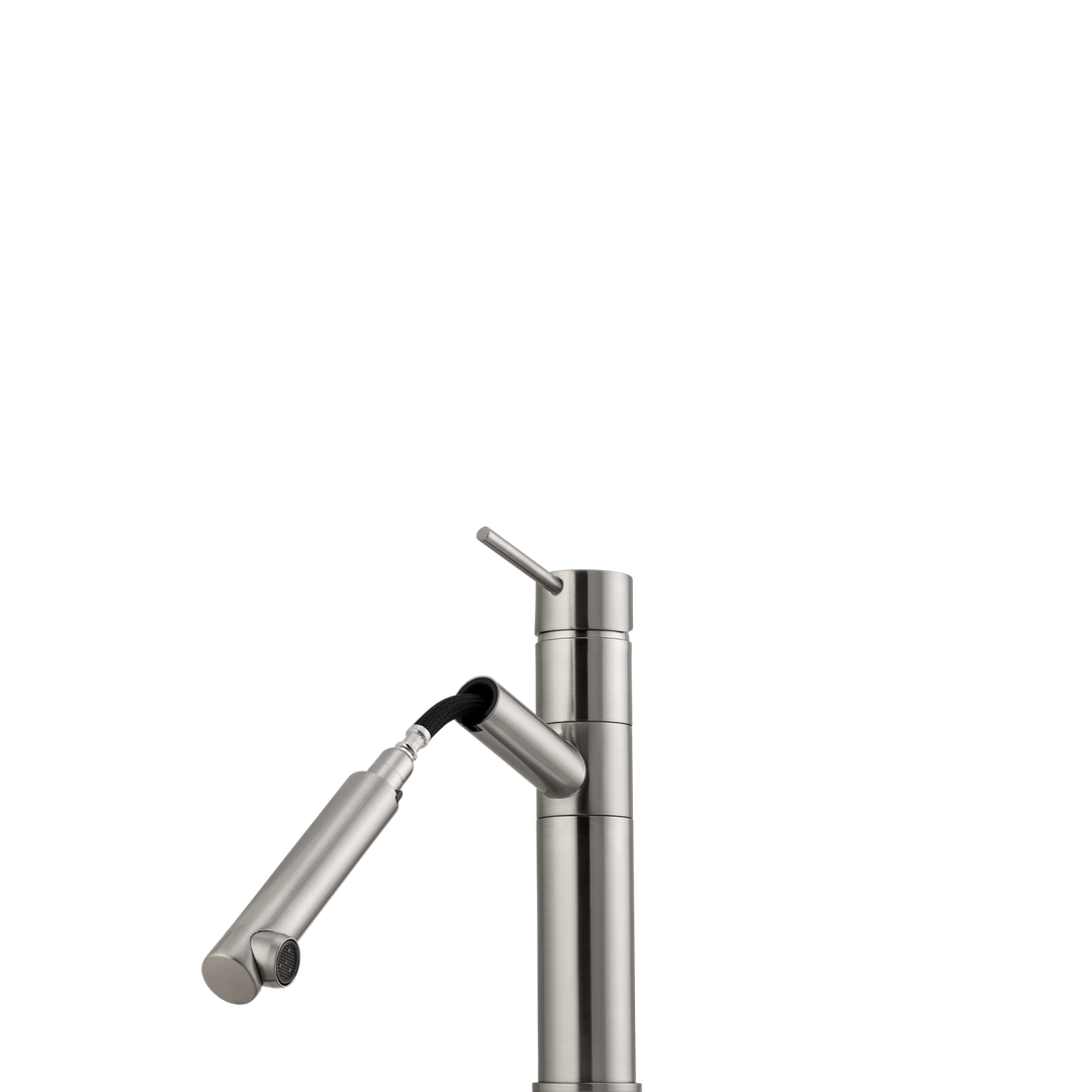 Oliveri VE590FBN-P Venice P-Out Swivel Mixer Brushed Nickel LEAD FREE