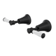 LINSOL Vintage Lever Handle Wall Top Assemblies - Matte Black