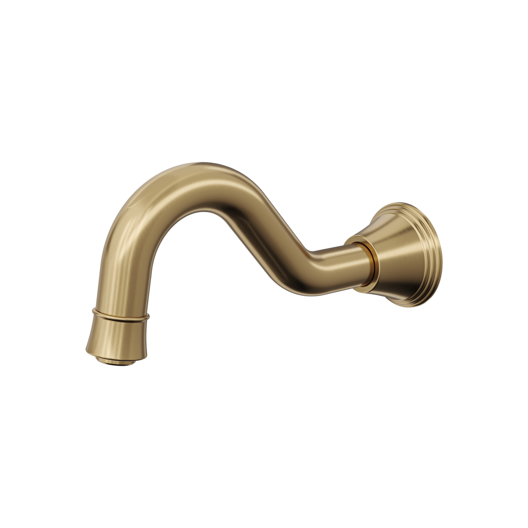 Linsol Vintage Bath Spout Only - Brushed Brass
