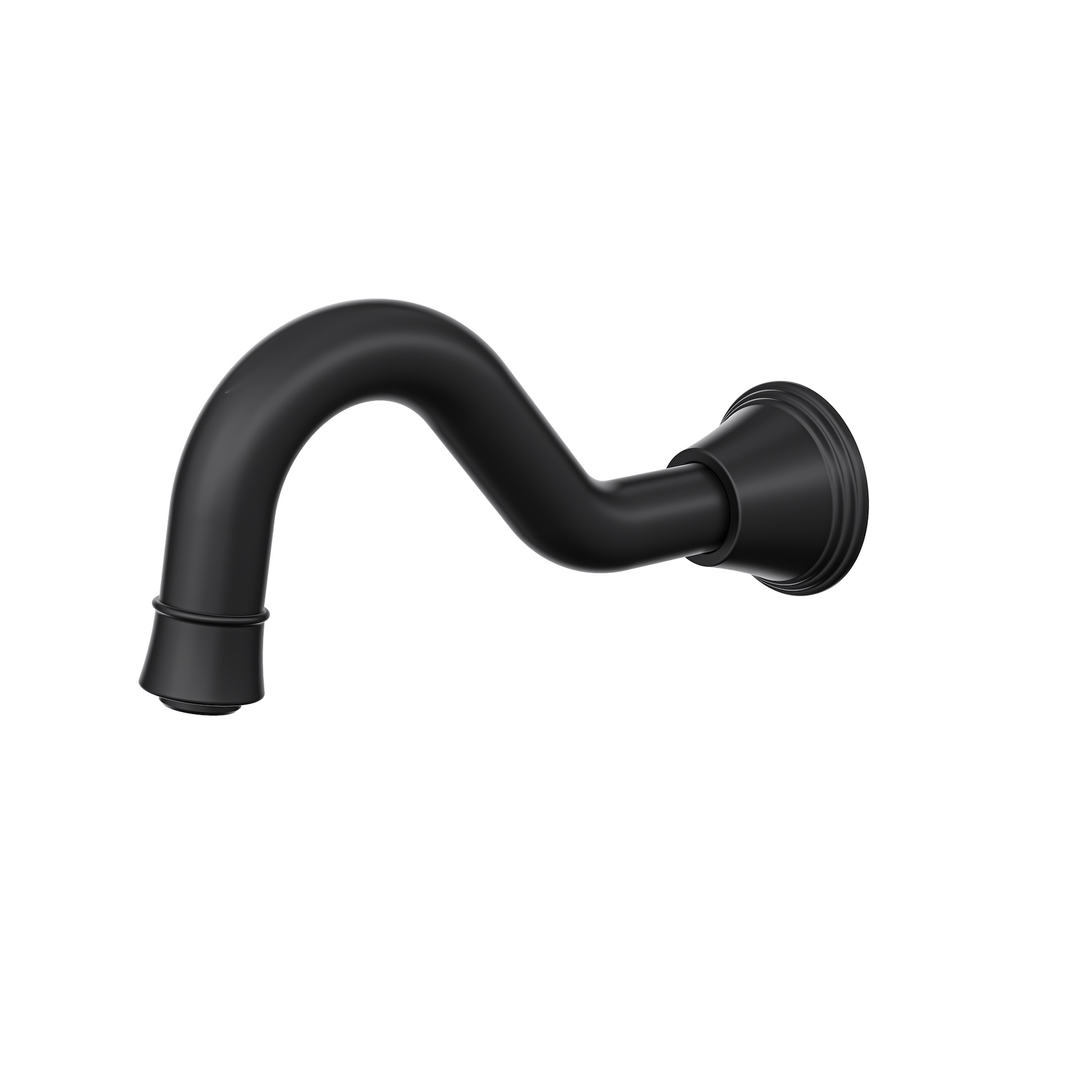Linsol Vintage Bath Spout Only - Matte Black