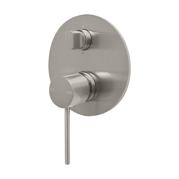 Phoenix Vivid Slimline Switchmix Shower/Bath Diverter Mixer Fit-Off Kit  - Brushed Nickel