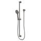 Phoenix Vivid Slimline Extended Rail Shower - Brushed Carbon