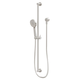 Phoenix Vivid Slimline Extended Rail Shower - Brushed Nickel
