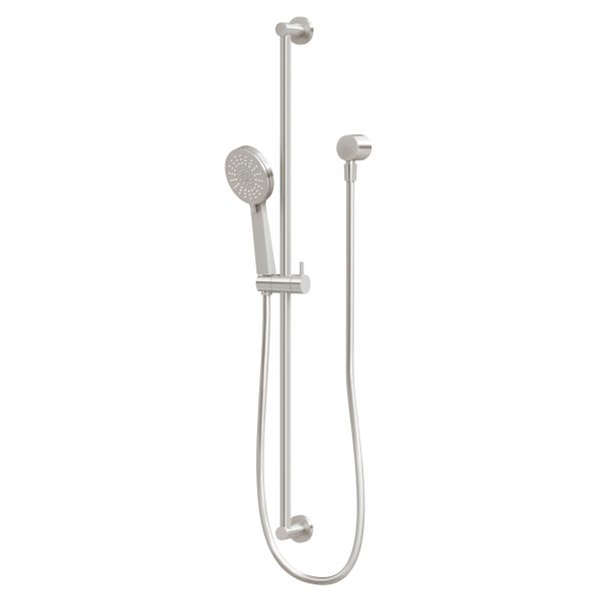 Phoenix Vivid Slimline Extended Rail Shower  - Brushed Nickel