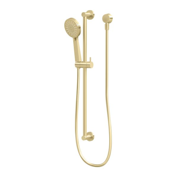Phoenix Vivid Slimline Rail Shower - Brushed Gold