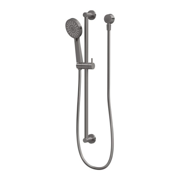 Phoenix Vivid Slimline Rail Shower - Brushed Carbon