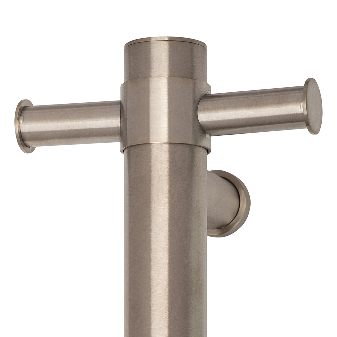 Thermorail STRAIGHT/ ROUND 12V VERTICAL BAR BRUSHED NICKEL